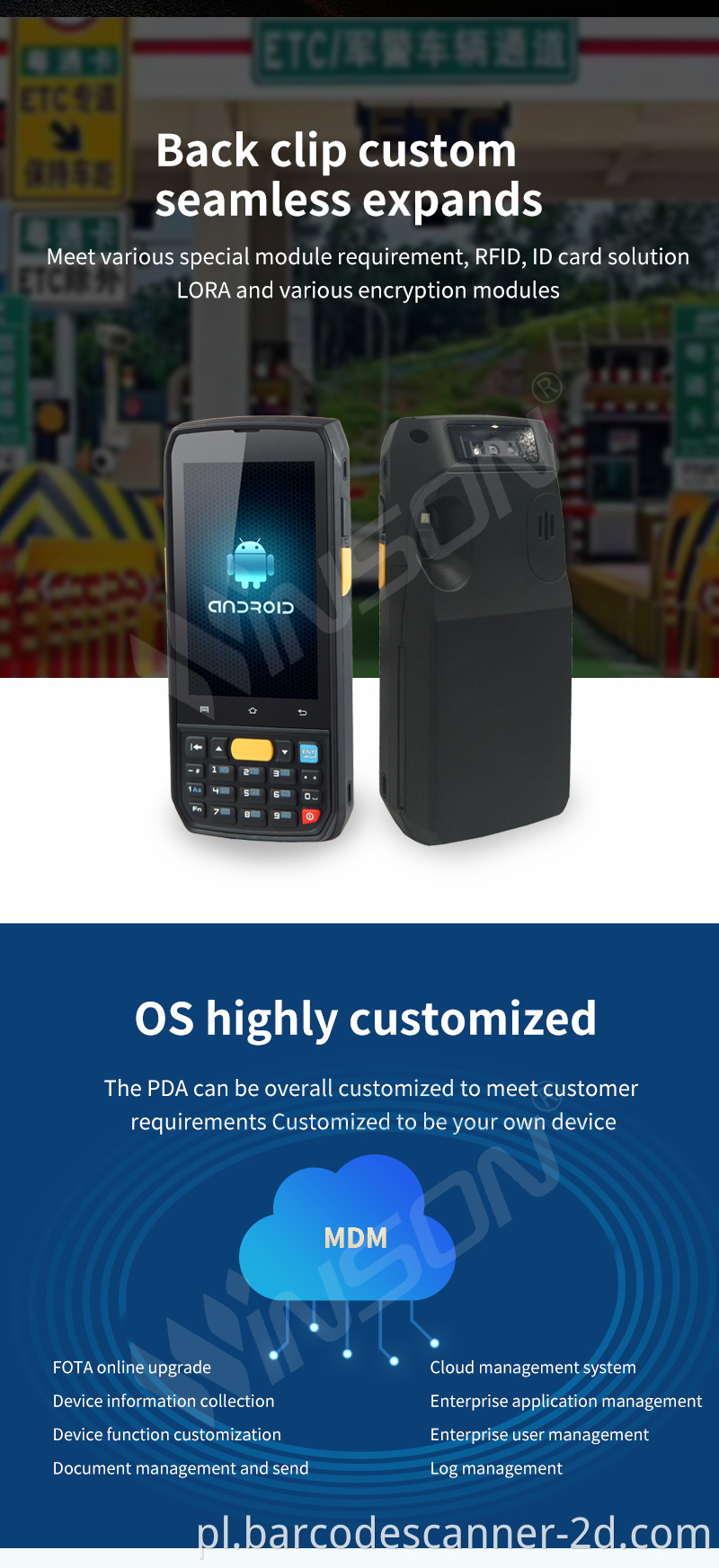 Winson WPC-7000 Wysokiej jakości system Android System 4G PDA z klawiaturą GIS Data Collector